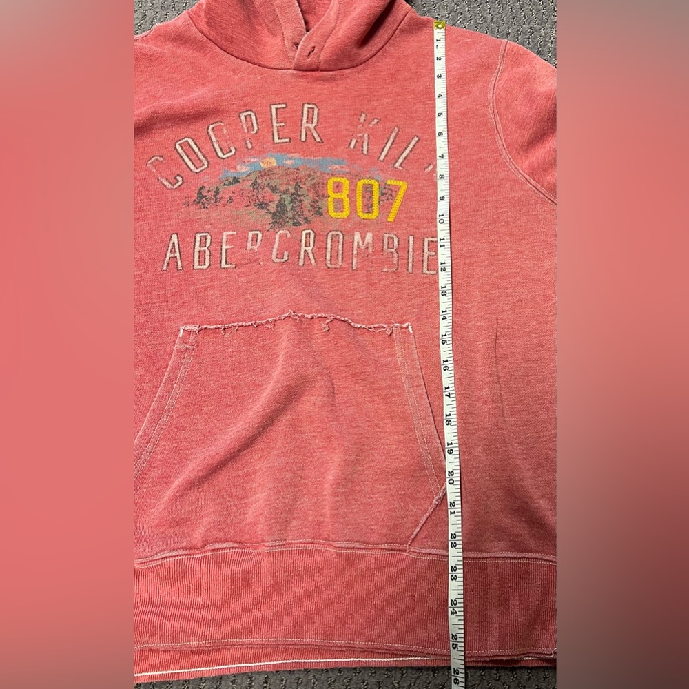Abercrombie & Fitch Vintage Red Cooper Kiln Hoodie ASO Jessica Simpson - Picture 9 of 11